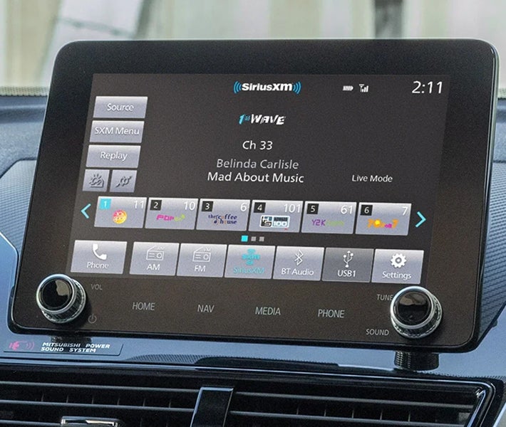 SiriusXM in the 2026 Mitsubishi Eclipse Cross compact SUV