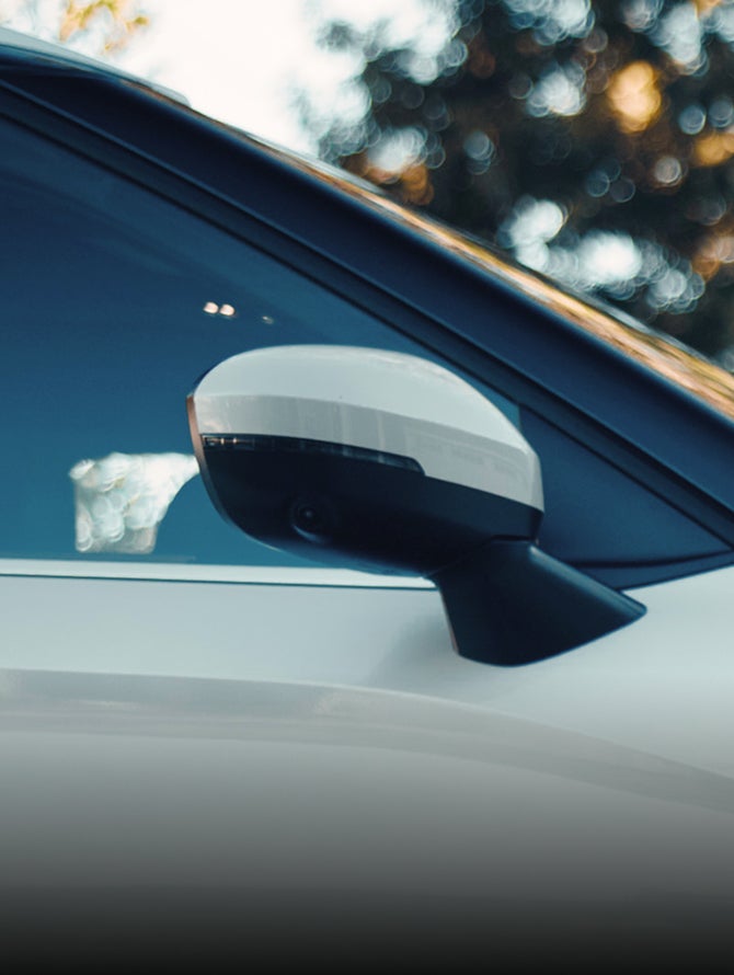 Close up on 2026 Mitsubishi Outlander SUV Power Folding Side Mirrors