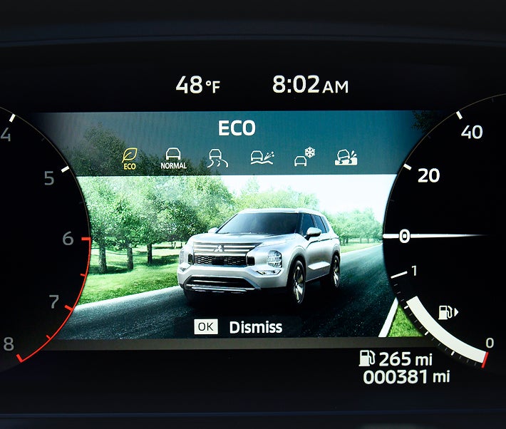 2026 Mitsubishi Outlander SUV Eco Mode Graphic