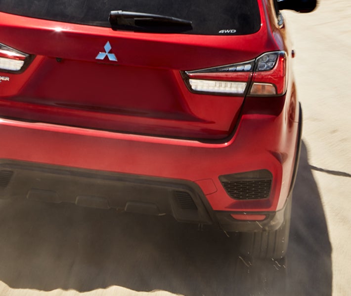Detail shot of the rear view of 2026 Mitsubishi Outlander Sport SUV