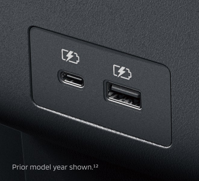 Close Up on 2026 Mitsubishi Outlander Sport SUV USB Charging Ports