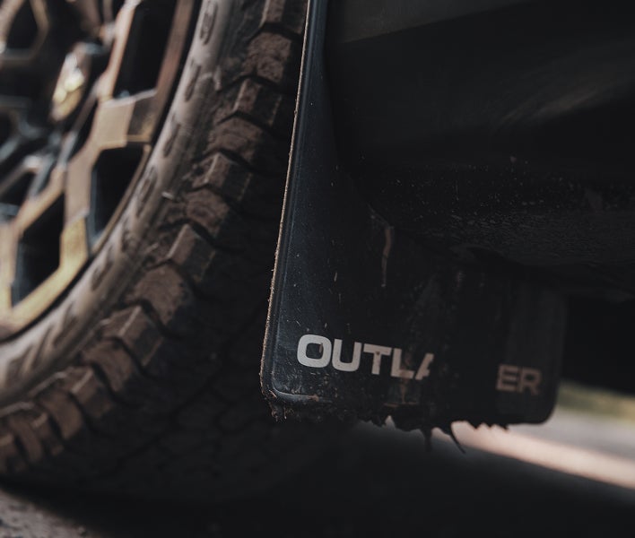 Mud flaps on the 2026 Mitsubishi Outlander SUV Trail Edition