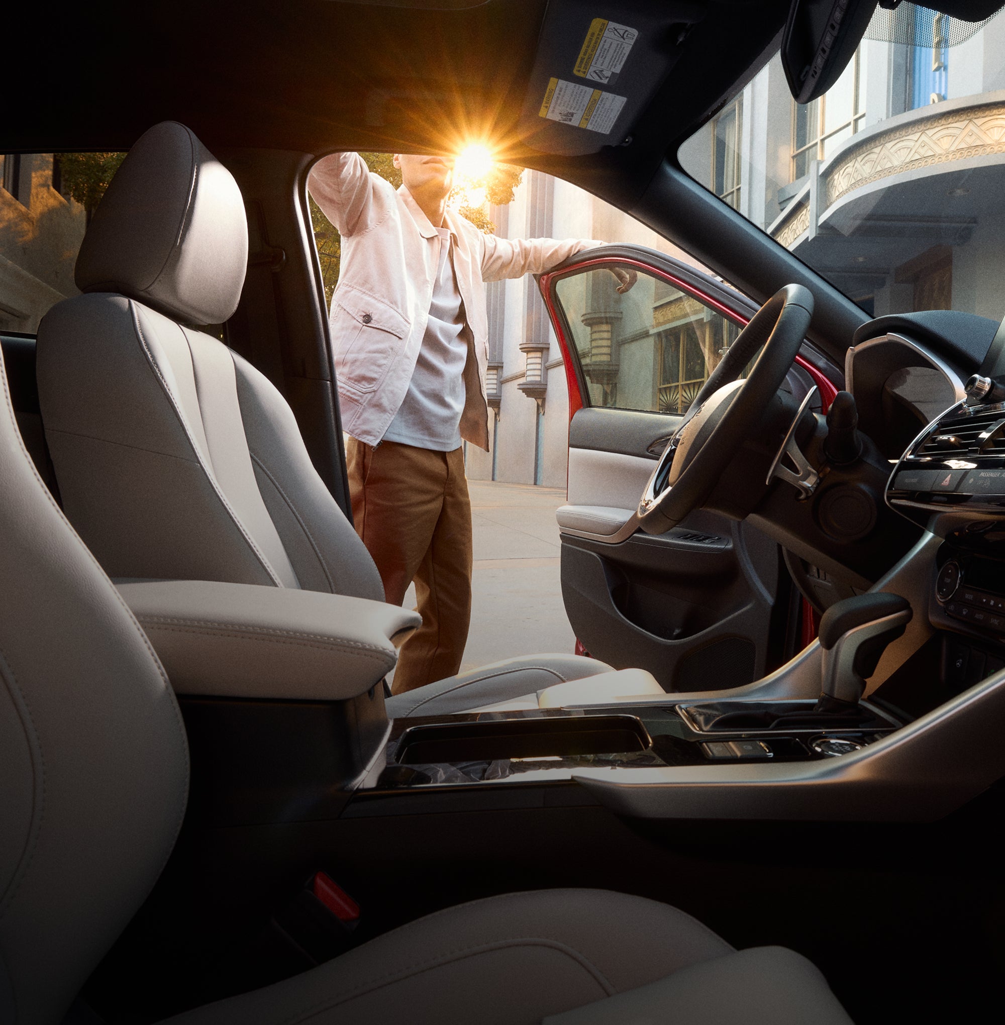 Interior view of the 2025 Mitsubishi Eclipse Cross compact SUV